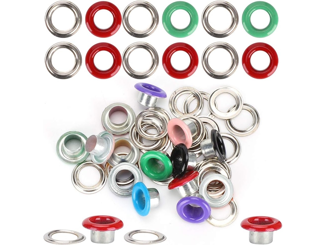Kit Com 500 Ferro Metálico Ilhós Para Rebites, Fivelas E 0.18