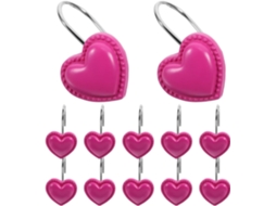 Ganchos Decorativos De Ferro Para Cortina Chuveiro, 12 Ganchos,