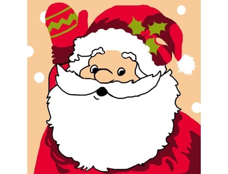 Kit Canevas Sudão Pai Natal 20x20cm Luc