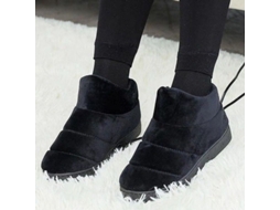 2026 zapatillas Eléctricas Calientes Removibles, Suela Antideslizante, Talla Única, Preto Xl, para Homens e Mulheres