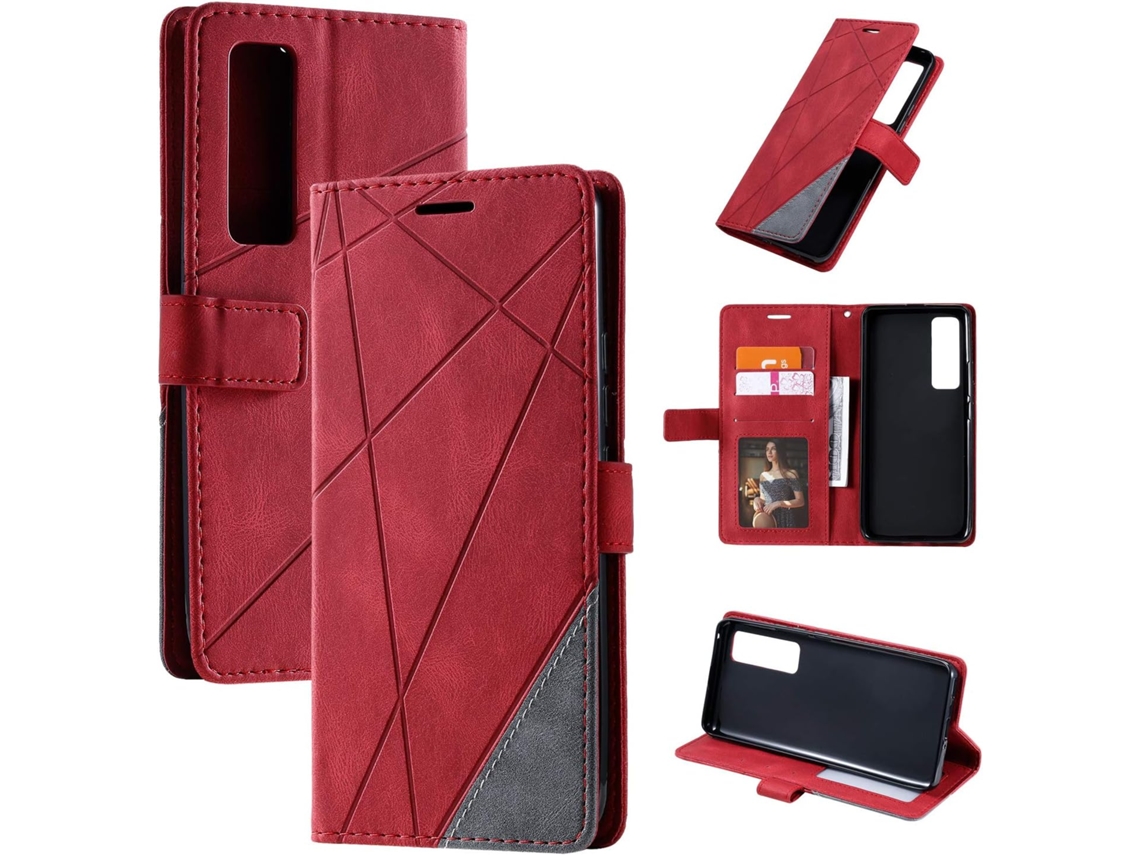 Capa Nova para Huawei Nova 7 Pro HONGWE. Vermelho