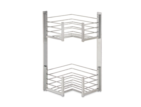 BELTRAN 4021 DELUXE Saboneteira Canto Duplo L Cromado BELTRAN