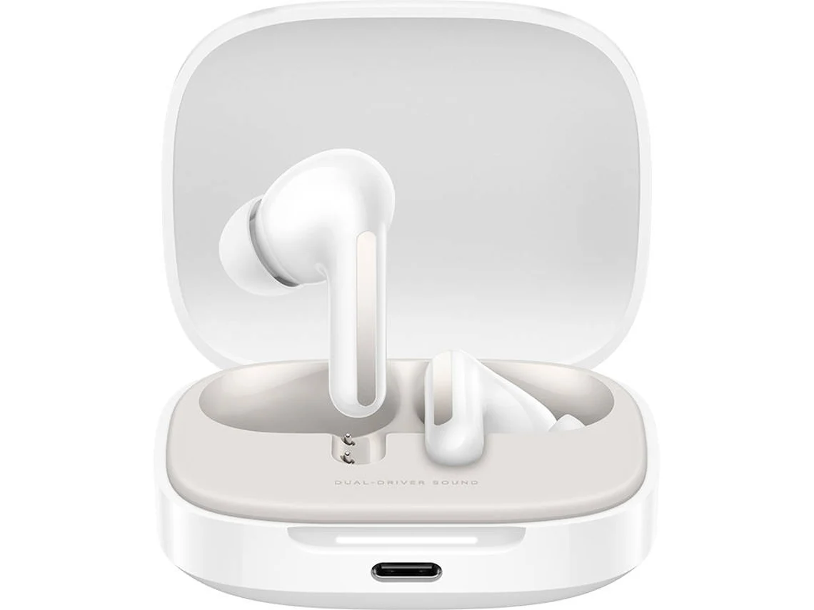 Auriculares Bluetooth True Wireless XIAOMI Redmi Buds 6 (In Ear - Microfone - Noise Cancelling - Branco)