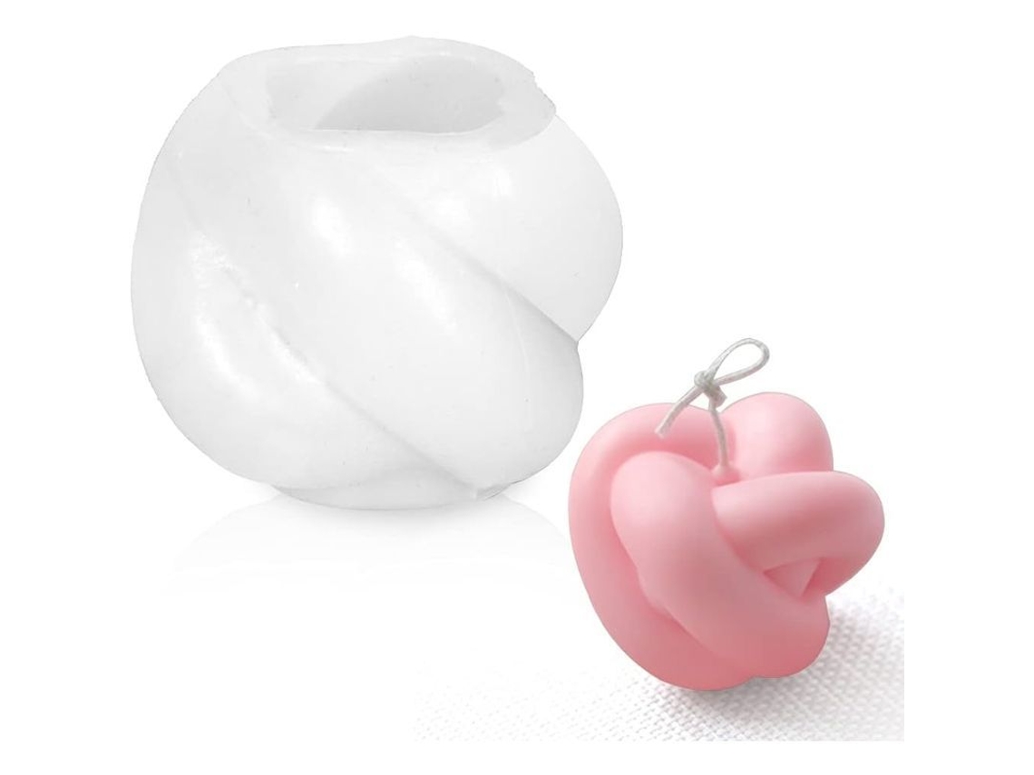 Molde De Silicona 3d Cúbico Esfera Para Velas Jabón Pasteles Chocolates Reutilizable