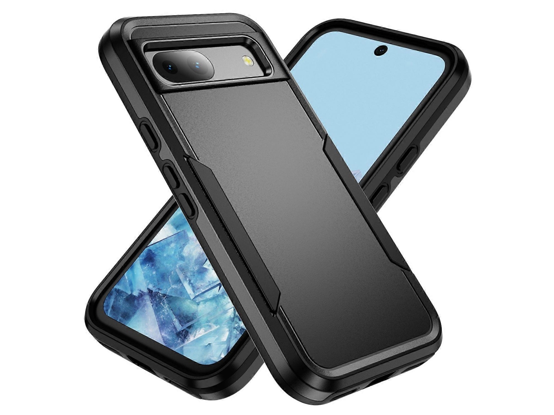 Capa Protetora De Pc Tpu De Nível Militar Para Google Pixel 8a - Preta