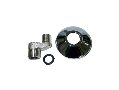 Pequeno Excêntrico 3/4 X 1/2 X 10 Cromado Com Acabamento Conjunto De 2 Scoa