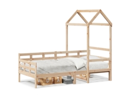 Sofá Cama com Telhado MAISON EXCLUSIVE em Madeira de Pinho Maciça 80x200 cm