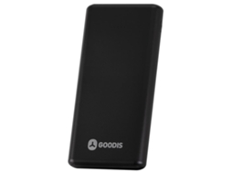 Powerbank GOODIS (Outlet Caixa Aberta - 10.000 mAh - Micro USB + USB-C - Preto)