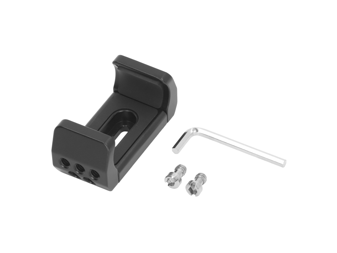 Power Bank Holder Aluminum Alloy 53 To 80mm Width Range 1/4in Screw Hole Powerbank Mount Clamp For Camera LAXISCREED