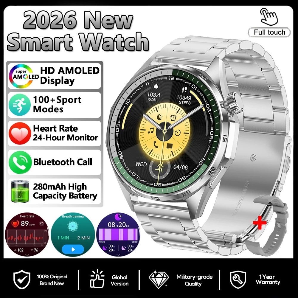 Smartwatch com Gps, Recursos para Esportes Ao Ar Livre, Monitoramento de Saúde por Nfc e Chamadas Via Bluetooth. MDUG (yingang)