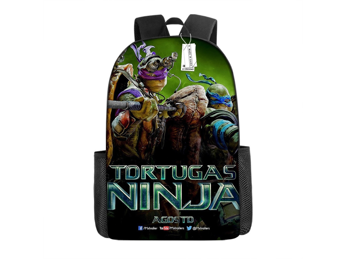Mochila KOHREE Escolar de Grande Capacidade das Tartarugas Ninja Teenage Mutant