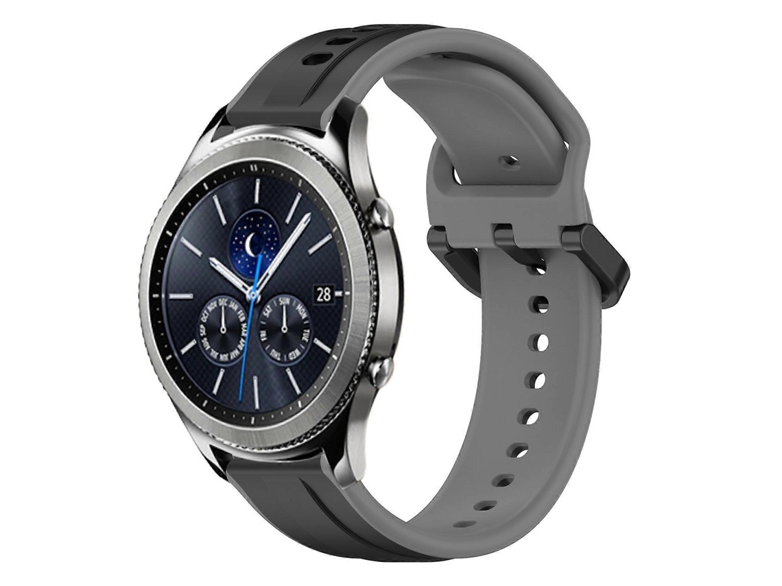Pulseira De Silicone Bicolor Com Formato Convexo De 22 Mm Para Samsung Gear S3 Classic