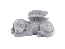 Estátua Comemoração Animal de Estimação Anjo Dormindo Resina para Jardim Gravestone Ornament