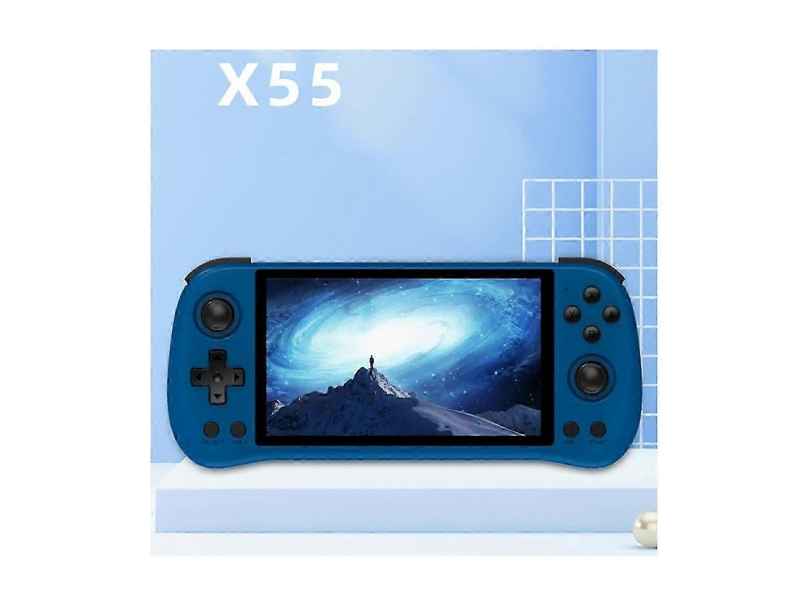 Console De Jogos Retrô X55 16 Gb 64 Gb Rk3566 5,5 Polegadas, Tela Ips 1280 X 720, Reprodutor De Jogos Portátil Linux De Código Aberto V Ly Ebike