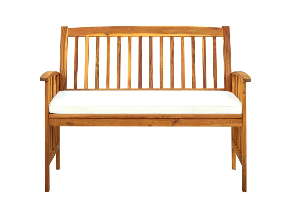 Maison Exclusive - Banco De Jardim C/ Almofadão 119 Cm Madeira De Acácia Maciça