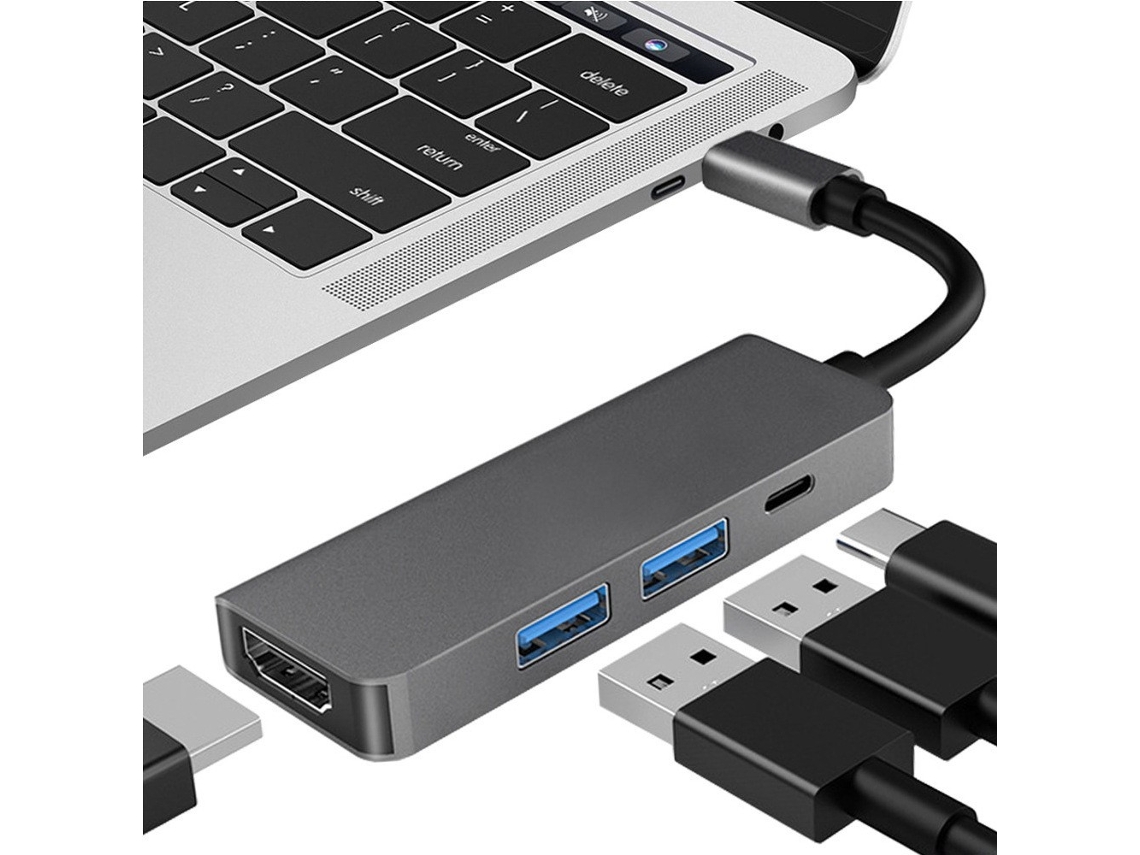 Hub Usb c para Hdmi Adaptador 4 em 1 SPQMENT