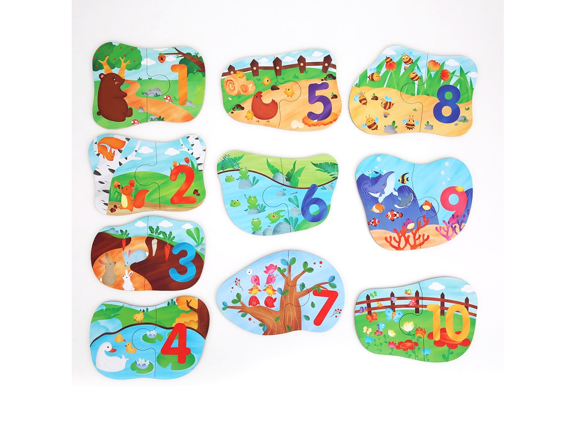 Mali quebra cabeça de Madeira Infantil para Educação Cedo com Animal Matching Game Brinquedo Inteligente