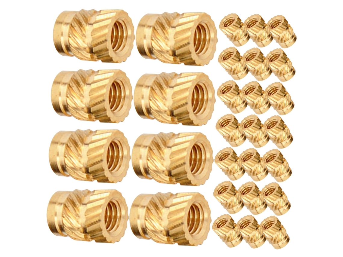 Porca Roscada De Latão Resistente Ao Calor M3 4,6x5,69 Mm, Pacote Com