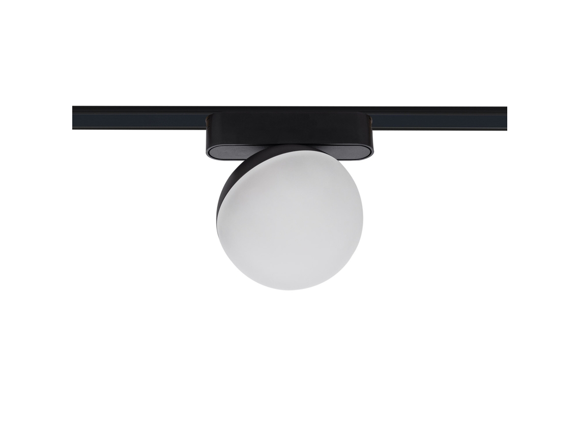 Foco Carril Led Magnético Monofásico 25Mm Super Slim 10W 48V Cri90 Preto Ø100 Mm