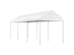 Vidaxl Gazebo Com Telhado 6,69x2,28x2,69 M Polietileno Branco