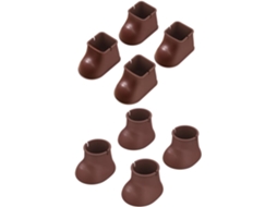 Mipcase Conjunto De 8-protetores Silicone Antiderrapantes Para Pés Cadeiras Em Pisos Madeira Almofadas Protetoras Móveis