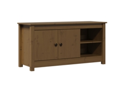 TV Móvel Castanho Mel MAISON EXCLUSIVE em Madeira por Pinho Maciça (103x36,5x52 cm)