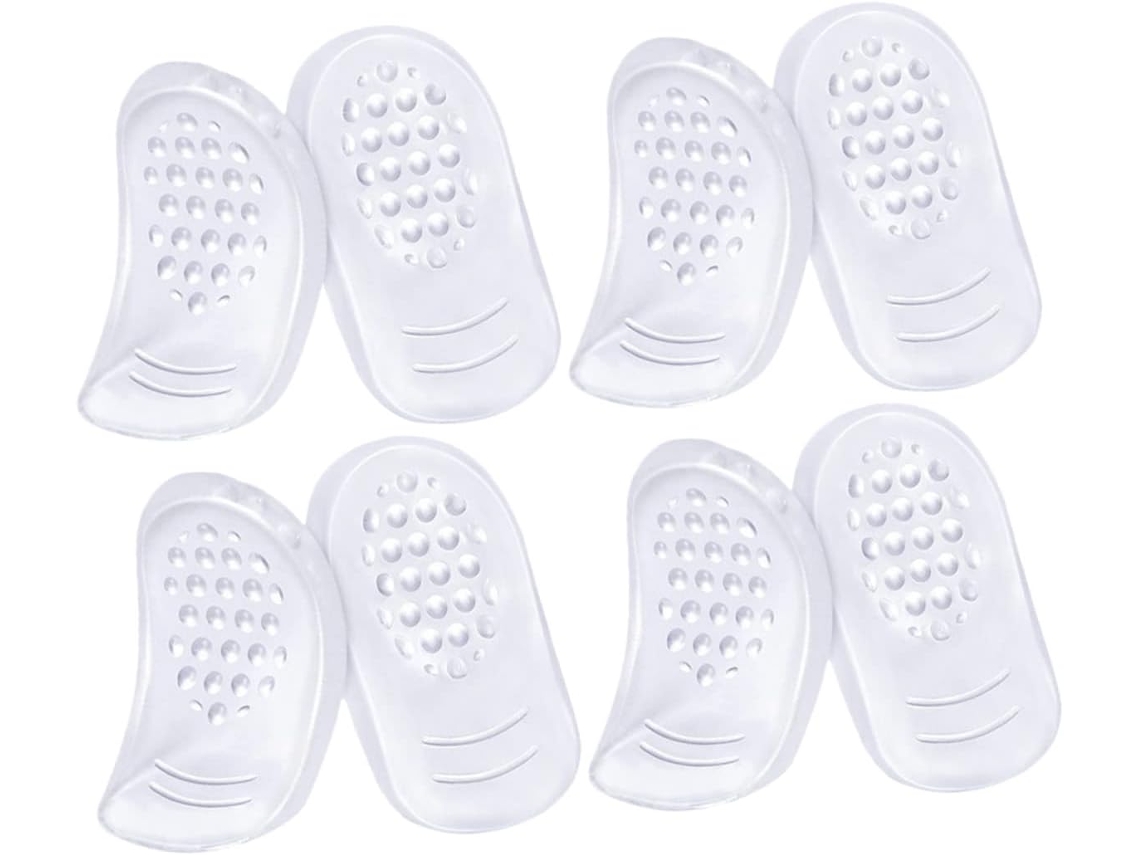 Calcanhares De Gel Para Mulheres, 4 Pares, Almofadas Antiderrapantes E Acolchoadas Que Previnem Escorregões Aliviam A
