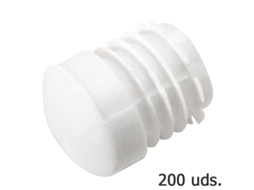Contera plastico redonda interior blanca para tubo exterior ø 26 mm. bolsa 200 unidades