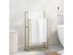 Vidaxl Toalheiro De Pé 48x24x78,5 Cm Ferro Dourado