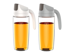 Conjunto de 2 Garrafas Flip 600Ml em Vidro para Azeite e Vinagre NEVEANCE