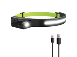 Lanterna De Cabeça Com Sensor De Movimento, Ipx4, 5 Modos De Iluminação, 350lm, Lanterna De Cabeça Led Inteligente Com Sensor De Movimento E