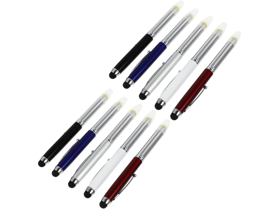 10pièces Stylos Led Multifonctionnels Style Capacitif