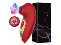 Vibrador para Mulheres MDUG com Ventosa Vaginal, Silicone (vermelho)