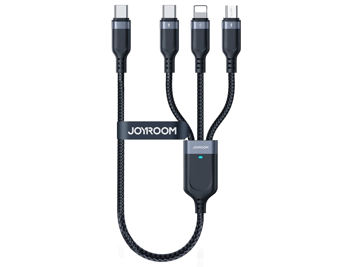 Joyroom S a18 Cable de Dados e Carga 0,3 M USB C a USB C + Micro USB + iPod