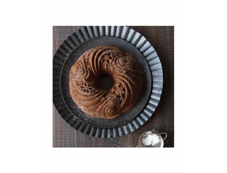 Forma Bundt Let It Snow Da NORDIC WARE Cores Prata