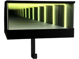Luminária De Parede Compacta Com Efeito Led Branco Quente, Ideal Uso Na Garagem Ou No Escritório, Prateleira De
