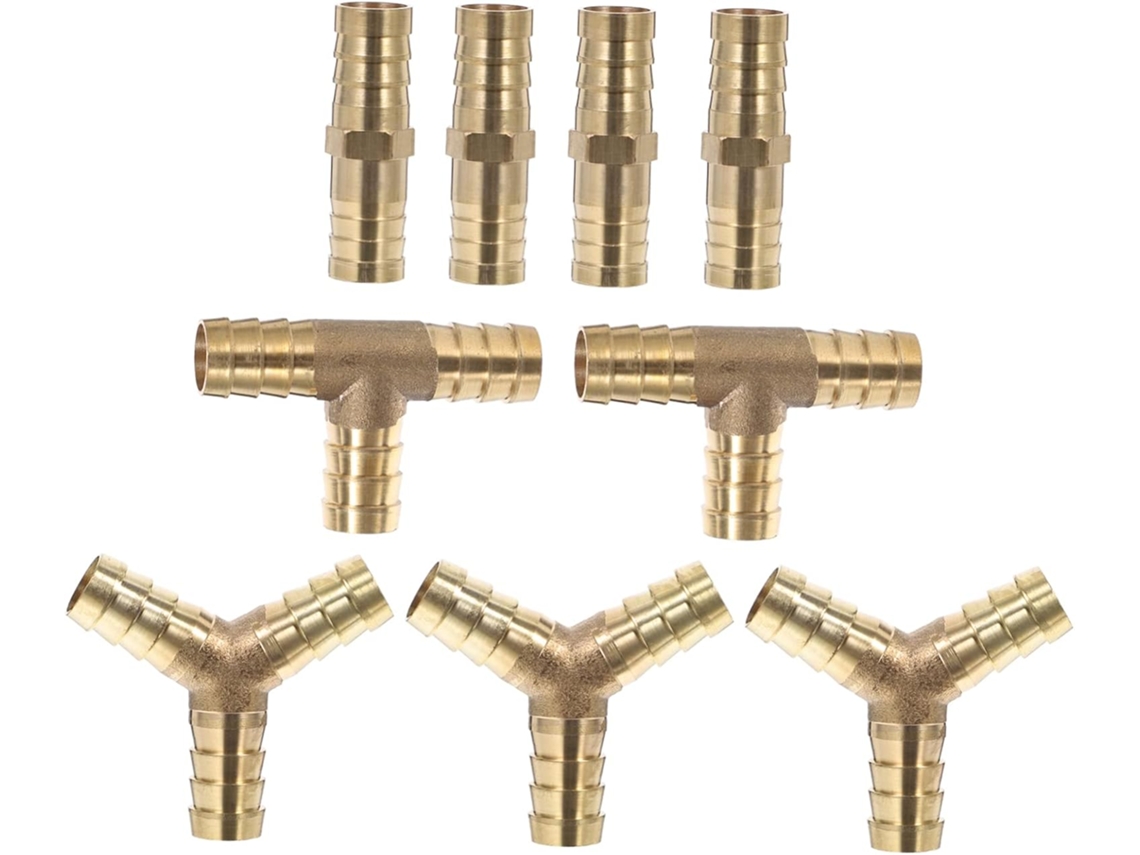 Conector De Gás Latão Com Encaixe Crimpagem Em Formato Y Para