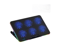 Suporte Cooler Gaming Ajustável Para 12 A 17 Polegadas Computador F5 - 10 Efeitos De Iluminação Incríveis