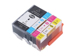 Cartucho de Tinta Pp Bk C M Y S/MARCA com Chip para Officejet Pro 6960 6970 com Saída Suave