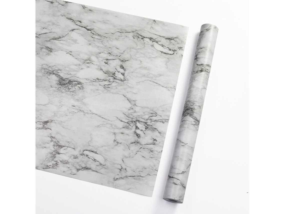 Papel de Parede Marmore Branco Autoadesivo Impermeavel