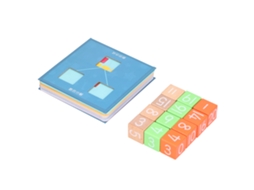 Primerox brinquedo Educativo de Matemática com Blocos de Madeira para Contagem e Aritmética Infantil