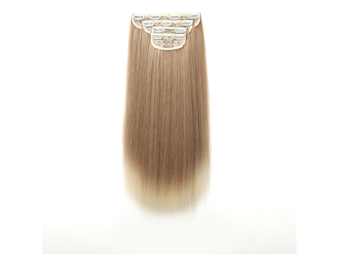 2026 conjunto de Extensões de Cabelo Liso Clip in de 22 Polegadas 4 Peças para Mulher