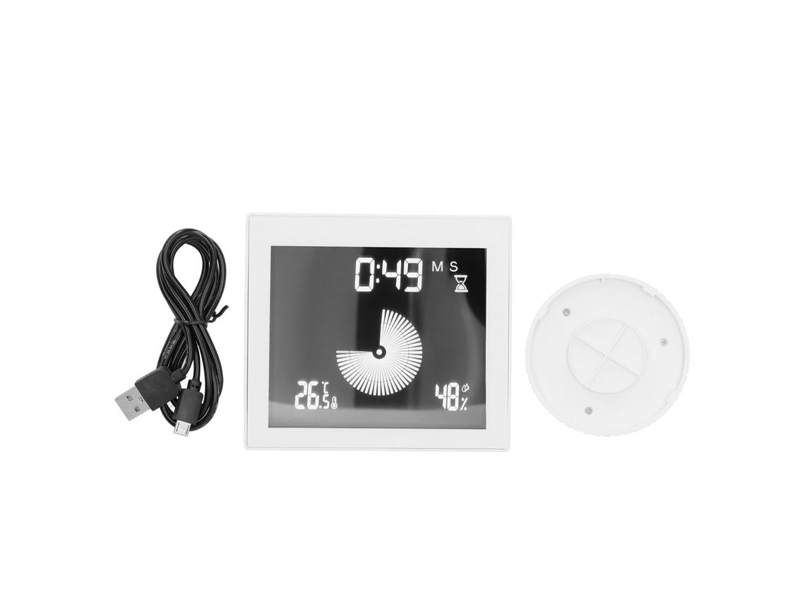 Medidor De Temperatura E Umidade Com Alarme Cronometrado Multifuncional