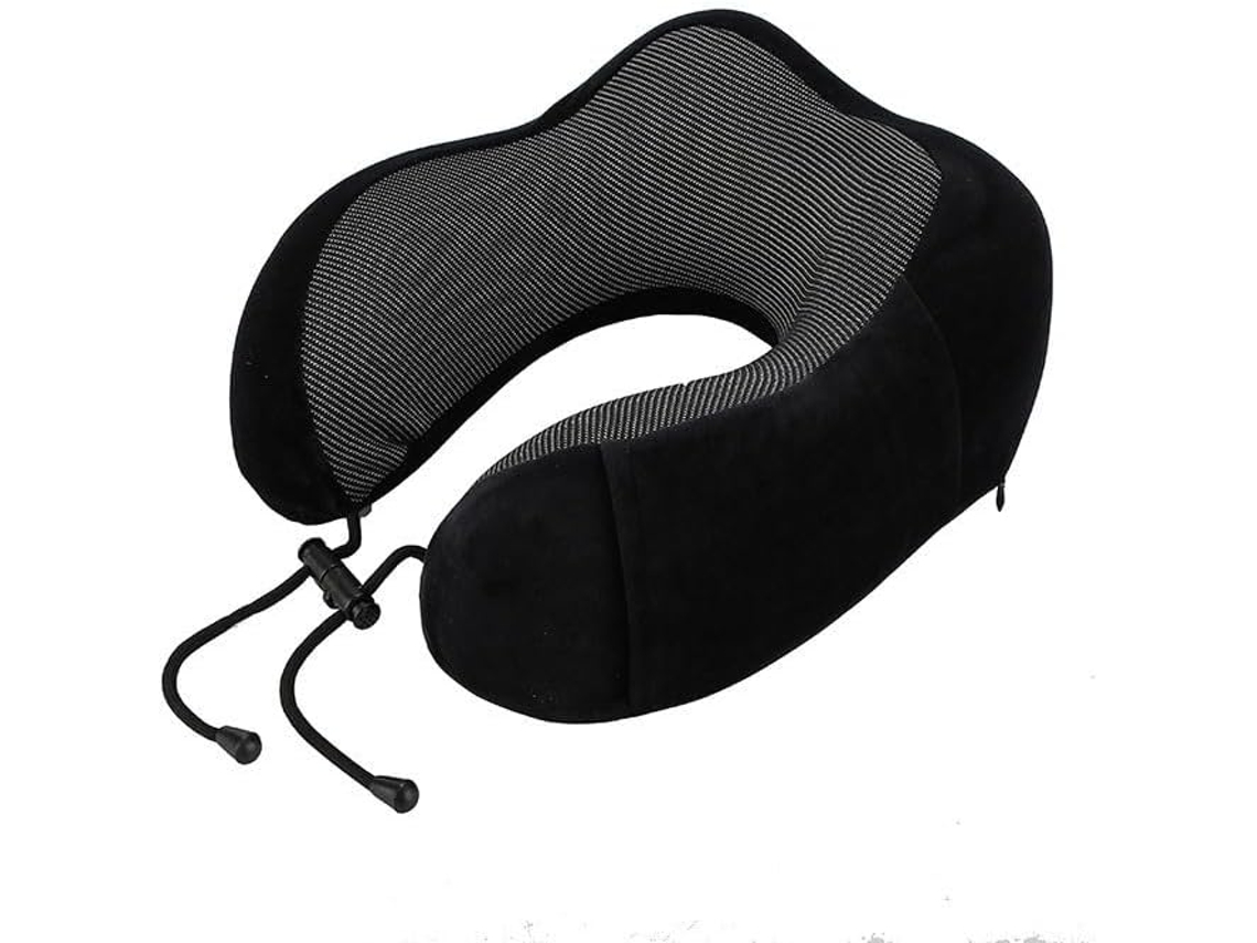 Almofada De Pescoço Em Espuma Viscoelástica Em Forma De U, Suporte Ergonómico E Conforto Com Recuperação Lenta | Removível E Lavável