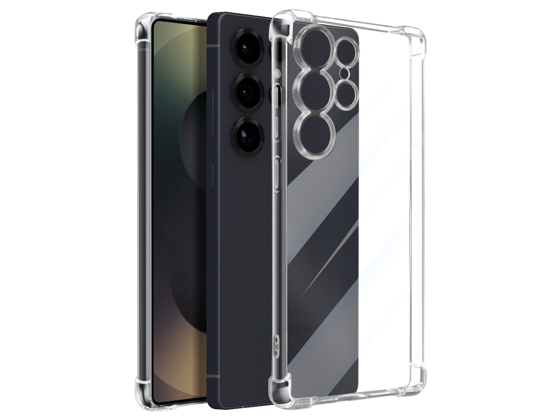 Capa Para Galaxy S25 Ultra De Silicone Com Cantos Reforçados Antichoque