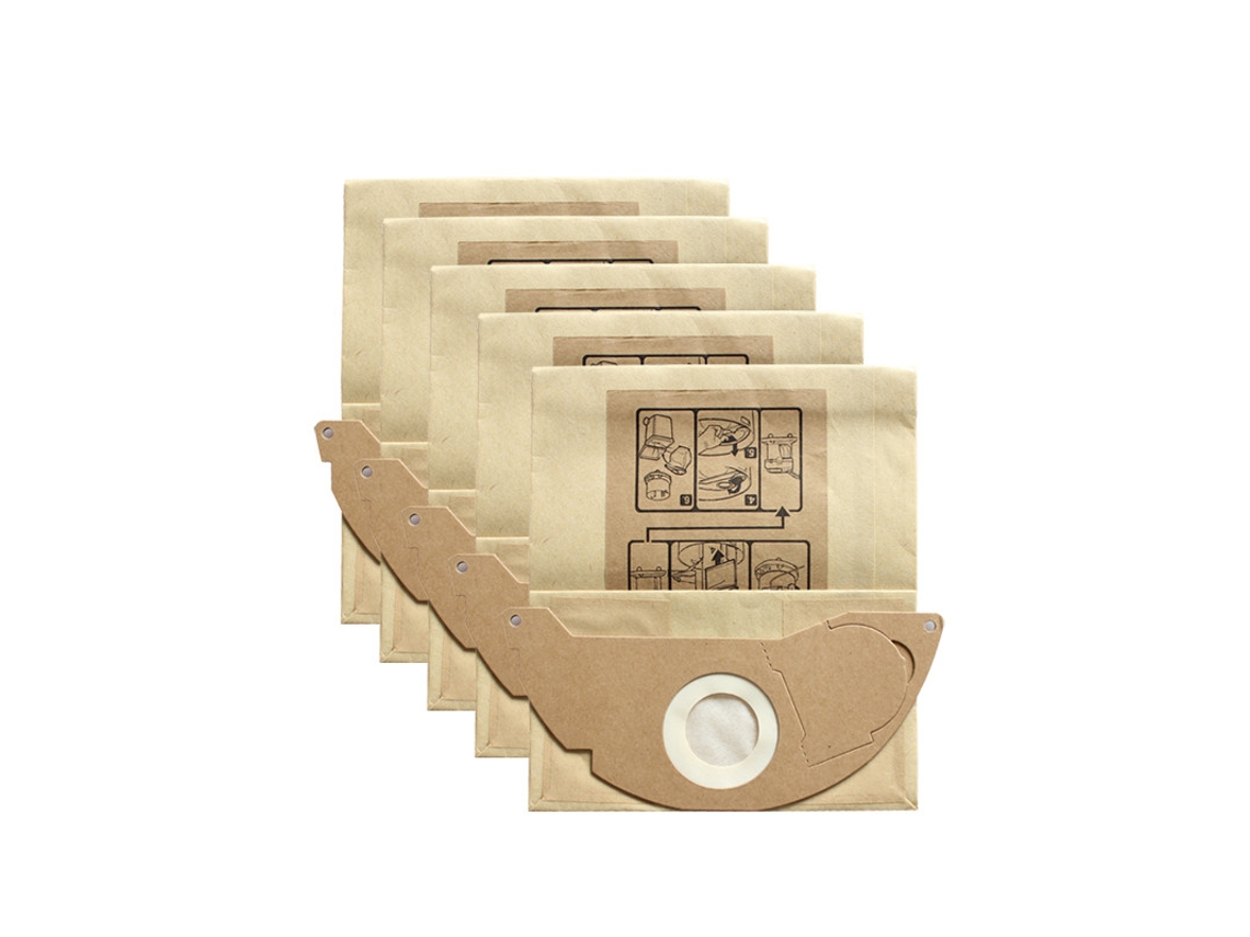 10 peças sacos de filtro de papel para aspirador de pó substituição de saco de pó para karcher série a2000 wd2.250 6.904-322