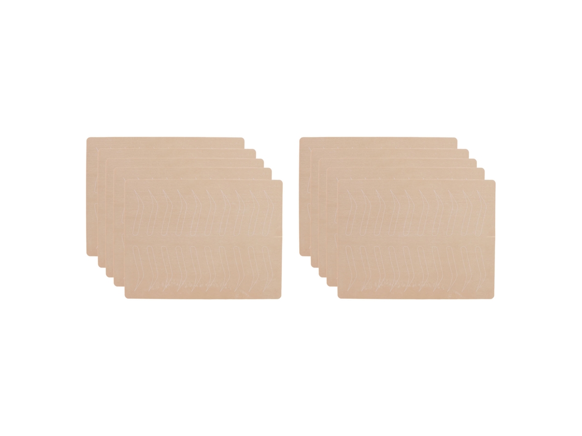 10pcs Pele De Prática De Sobrancelhas 1mm Branca Unilateral Sem Tinta Silicone Para Iniciantes Microblading