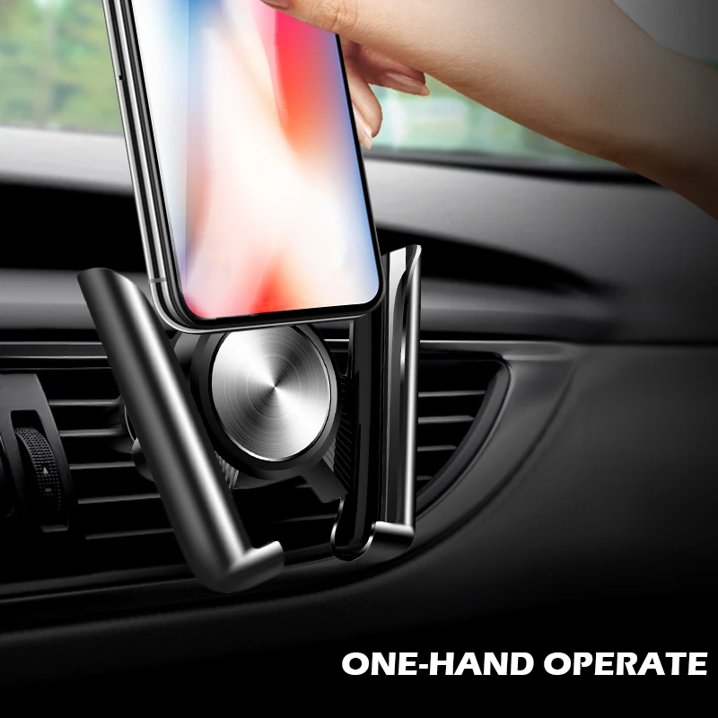 Suporte Universal Para Celular Veicular Com Clipe De Ventilação, Compatível Com Saídas De Ar Do Carro.