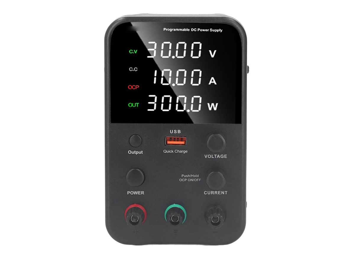 Fonte de alimentação CC variável regulada em alumínio WPS3010H (0-30 V, 0-10 A, 300 W)