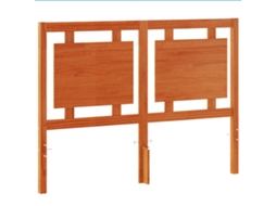Headboard, Headboards Vidaxl Marrom Madeira De Pinho (140.5  X  100.5 Cm)